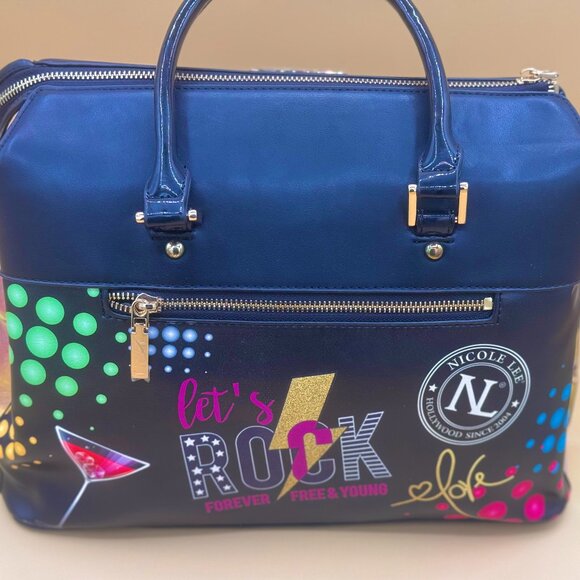 🎨 Authentic Nicole Lee "Let’s Rock" Bag – Bold, Black, & Brilliantly You! - Picture 4 of 9